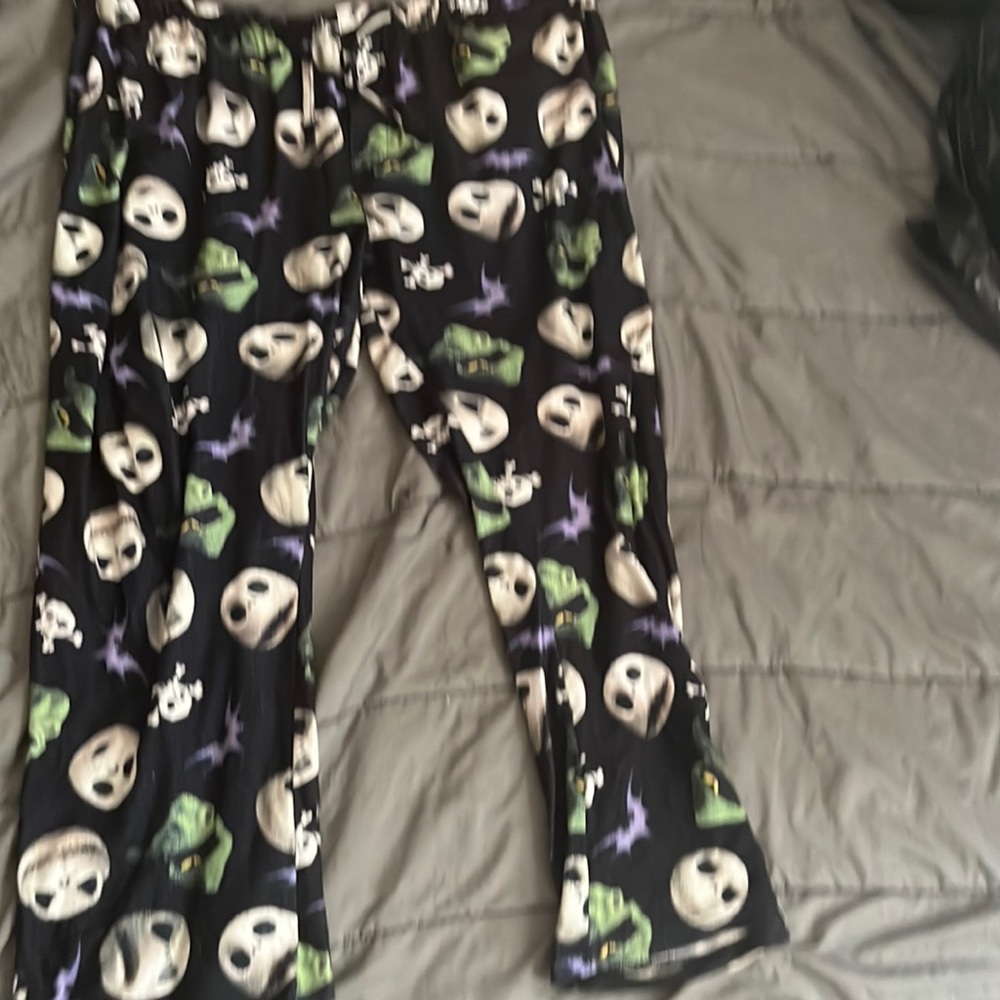 black Jack skellington pajama pants